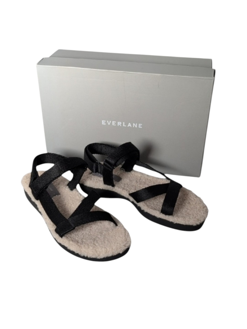 Everlane ReNew Teddy Sport Sandal Black Size 7